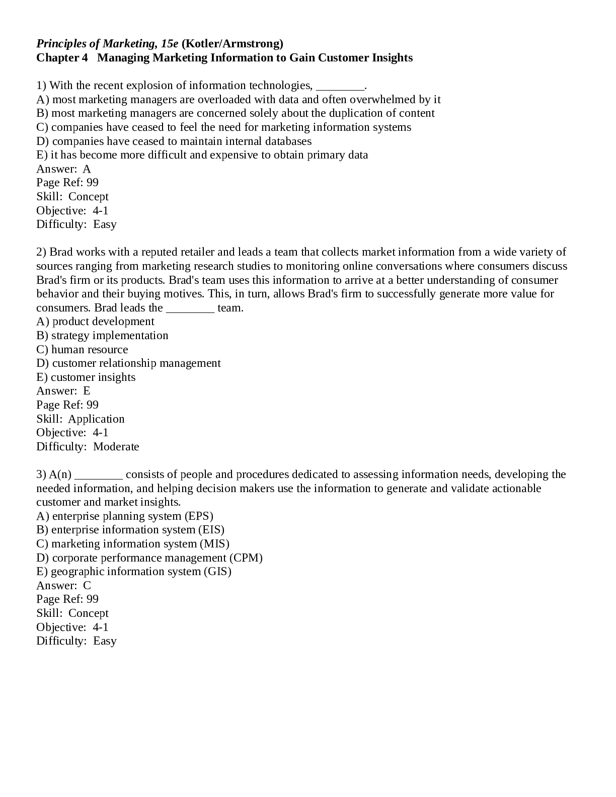 Preview of Principles of Marketing, 15 Edition KotlerArmstrong